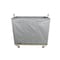Steele Canvas Basket 20 BU Permanent Truck Blue Vinyl w/Grey Vinyl - 6in Casters 9220VBLUVGRYW6 - alternate 2